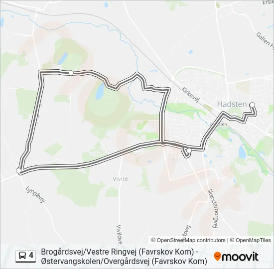 4 Bus Line Map