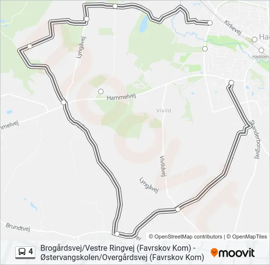 4 Bus Line Map