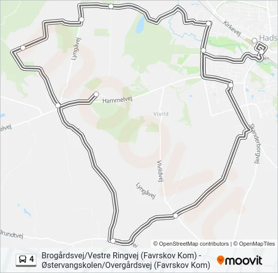 4 Bus Line Map