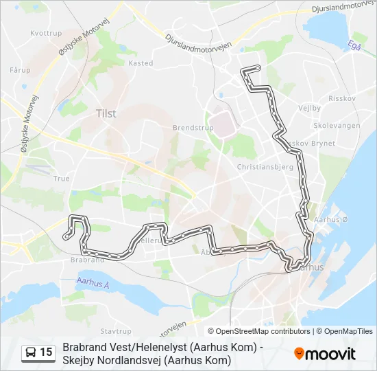 15 Bus Line Map