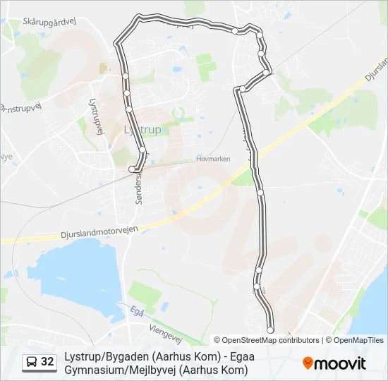 32 Bus Line Map