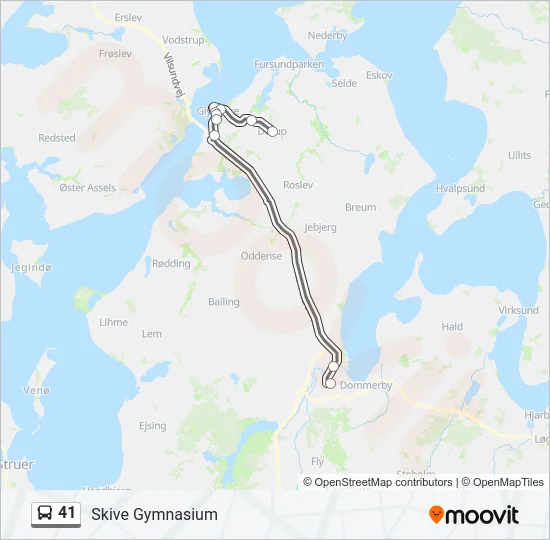 41 Bus Line Map