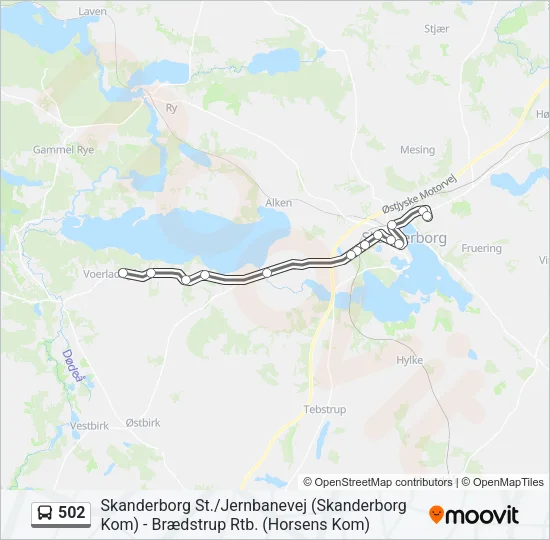 502 Bus Line Map