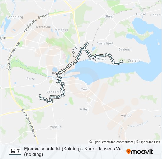 7 bus Line Map