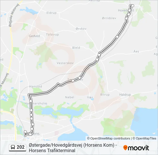 202 Bus Line Map