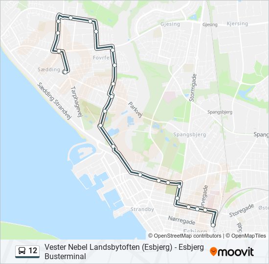 12 bus Line Map