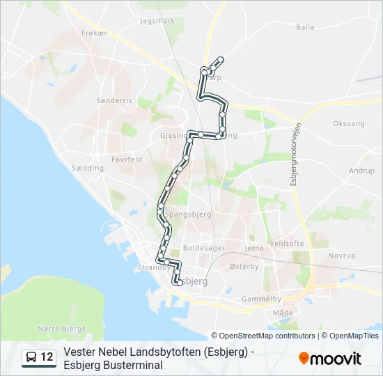 12 Bus Line Map
