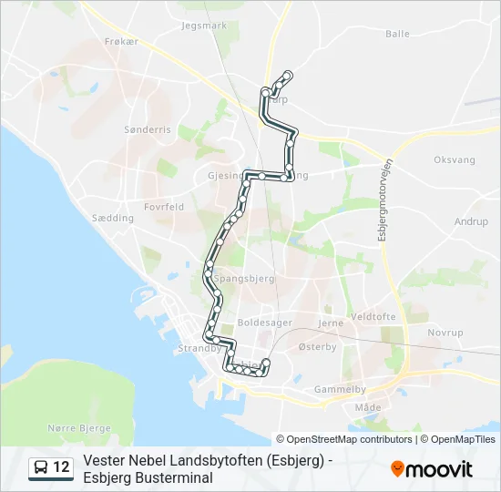 12 Bus Line Map