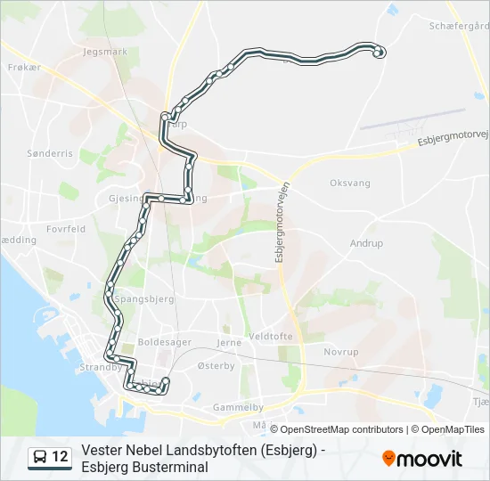 12 Bus Line Map