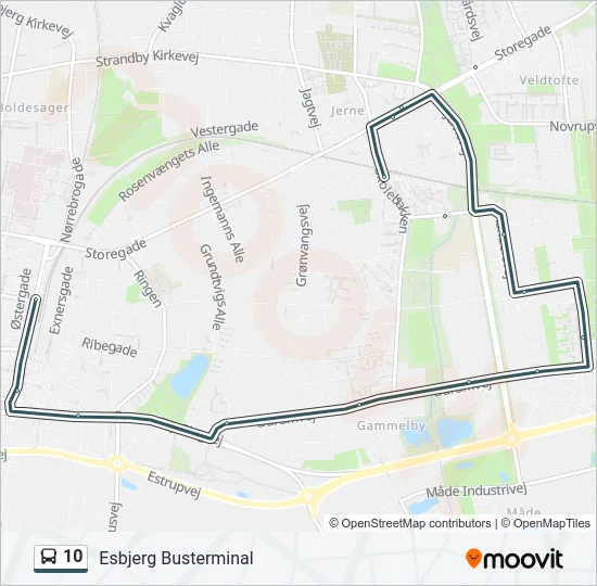 10 Bus Line Map