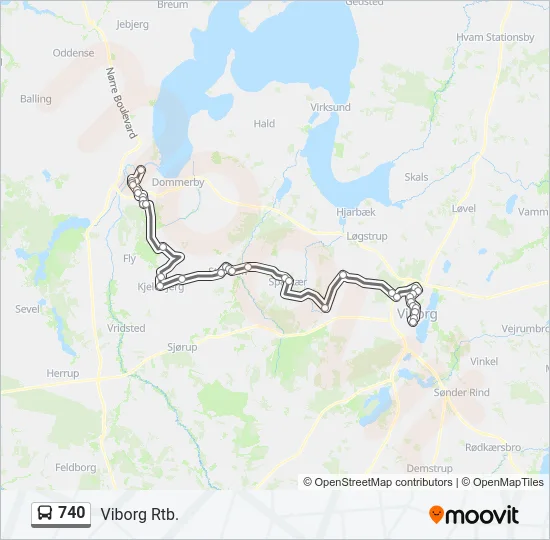 740 Bus Line Map