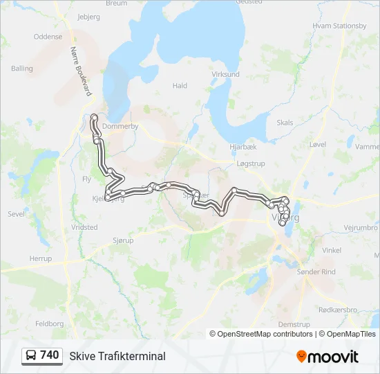 740 Bus Line Map