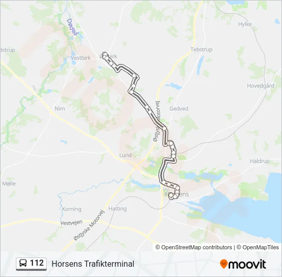 112 Bus Line Map