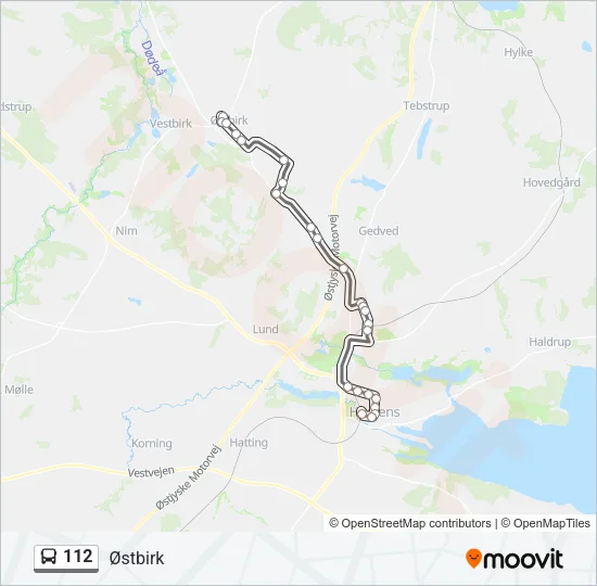 112 Bus Line Map