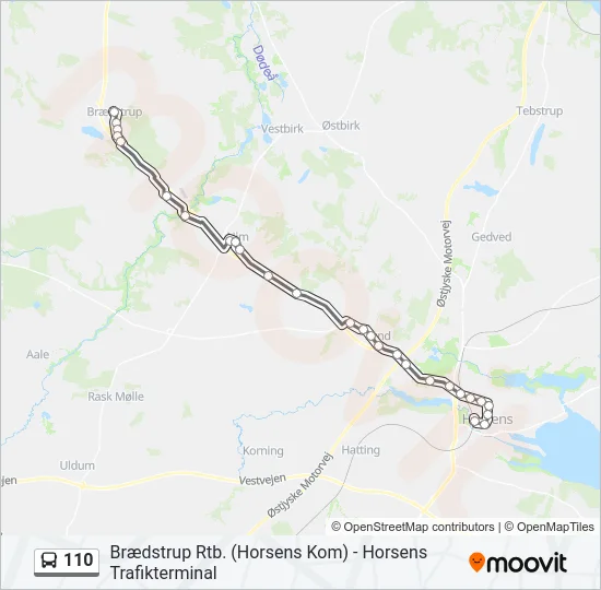 110 Bus Line Map