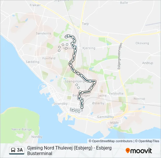 3A Bus Line Map