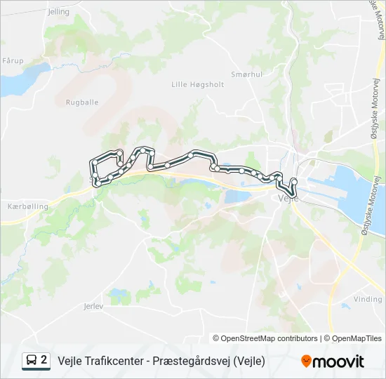 2 Bus Line Map