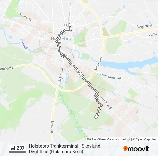 297 Bus Line Map
