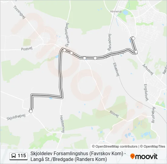115 Bus Line Map