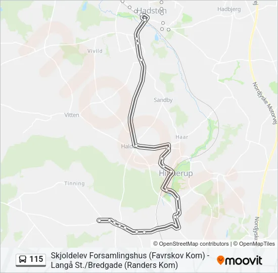 115 Bus Line Map