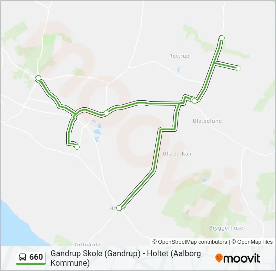 660 Bus Line Map