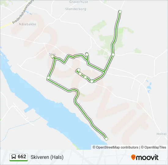 662 Bus Line Map