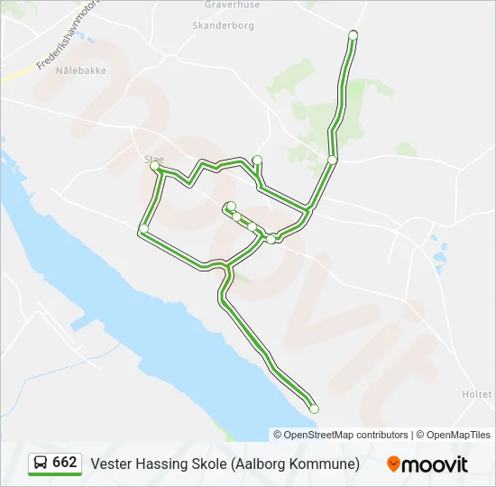 662 Bus Line Map