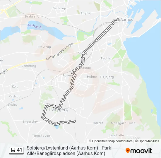 41 Bus Line Map