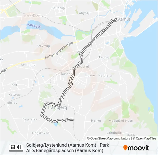 41 Bus Line Map