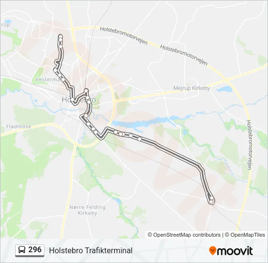 296 Bus Line Map