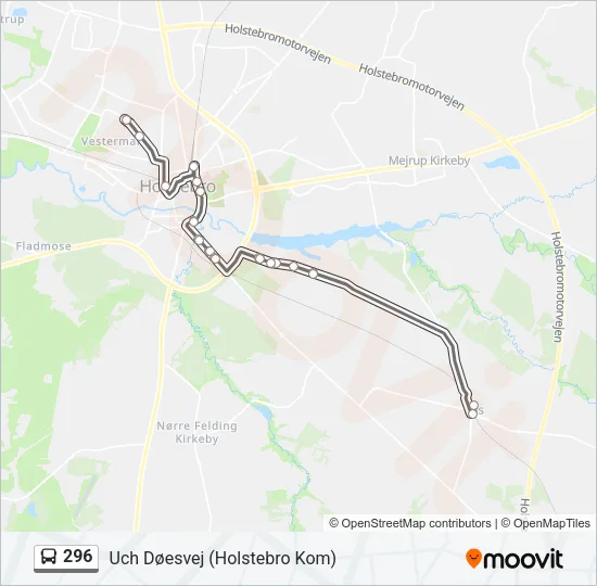 296 Bus Line Map