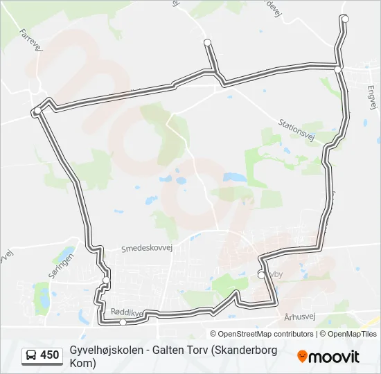 450 Bus Line Map