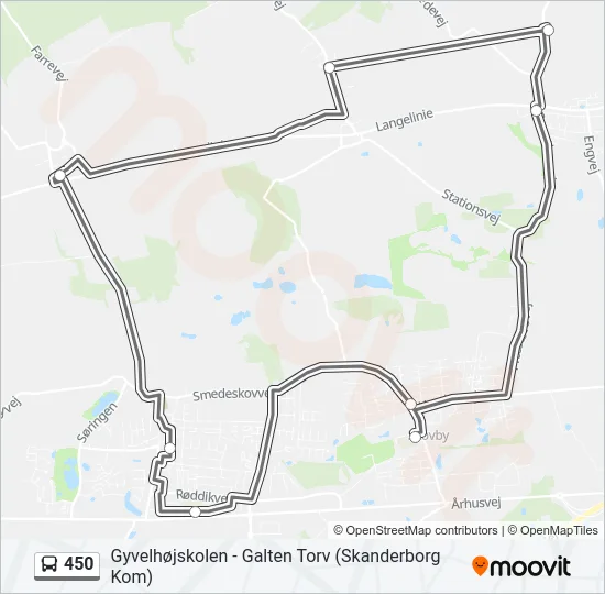 450 Bus Line Map