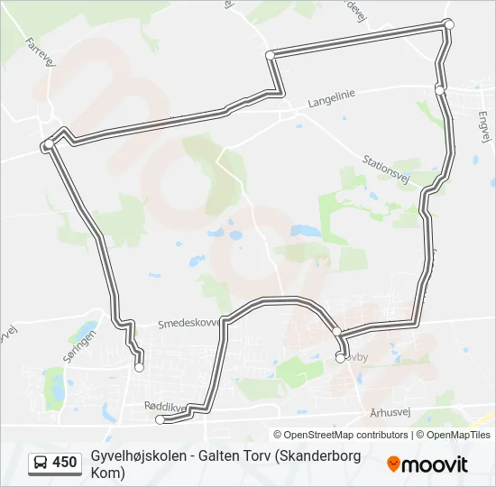 450 Bus Line Map
