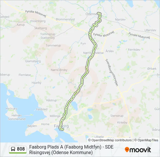 808 Bus Line Map