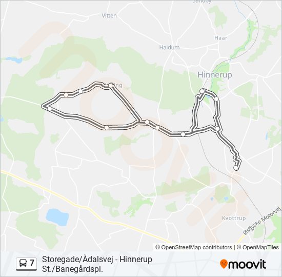 7 bus Line Map