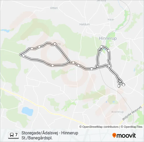 7 Bus Line Map