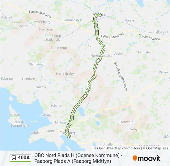 400A Bus Line Map