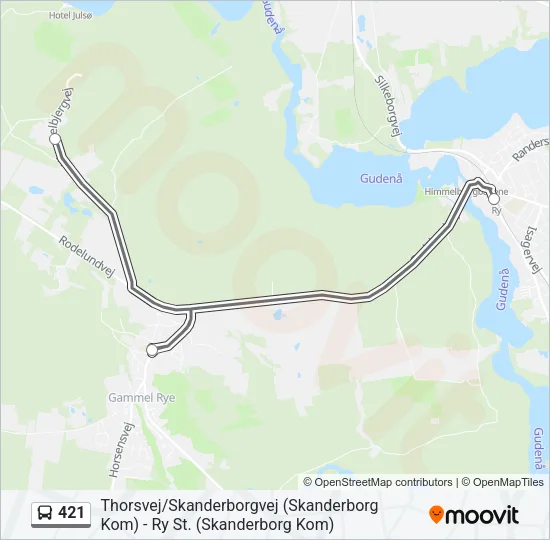 421 Bus Line Map
