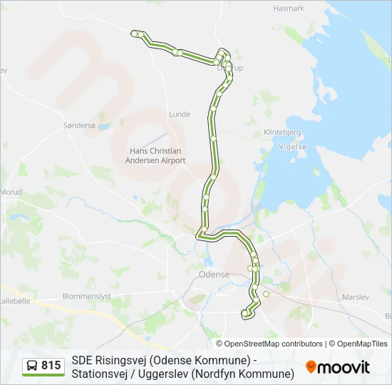 815 Bus Line Map