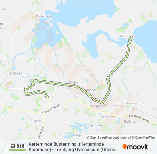 818 Bus Line Map
