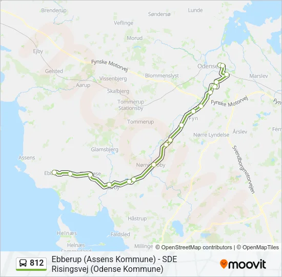 812 Bus Line Map