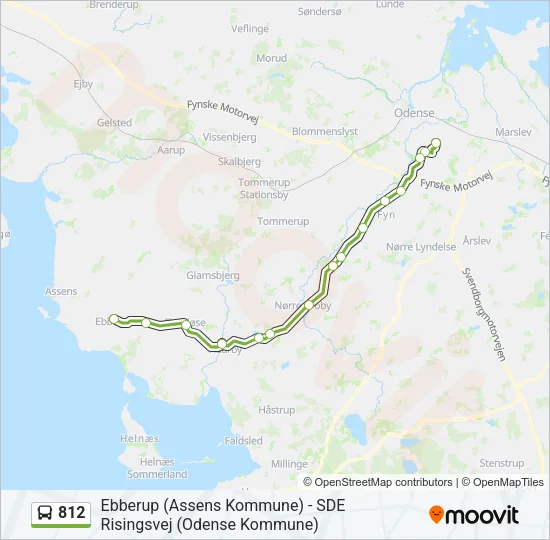 812 Bus Line Map