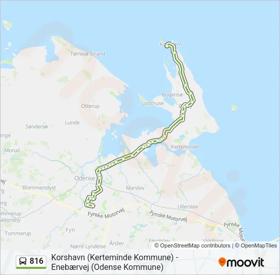 816 Bus Line Map