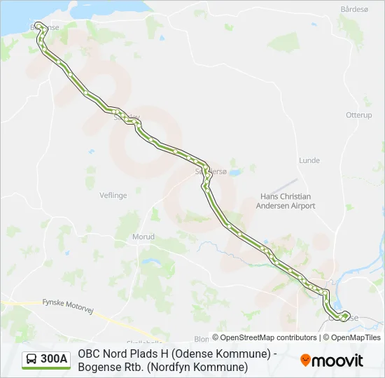 300A Bus Line Map