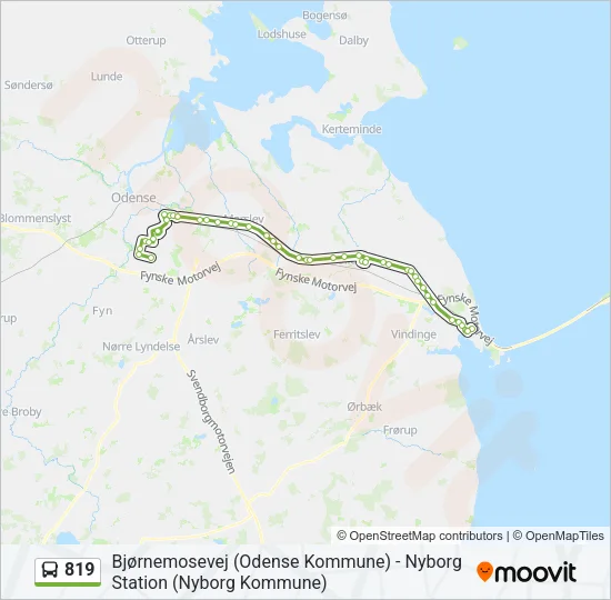 819 Bus Line Map
