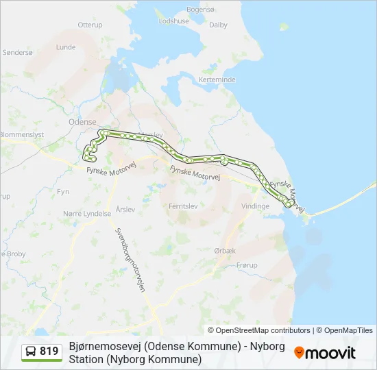 819 Bus Line Map