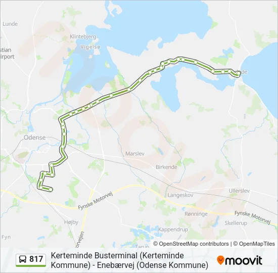 817 Bus Line Map