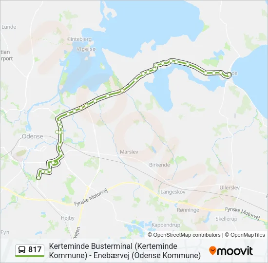 817 Bus Line Map
