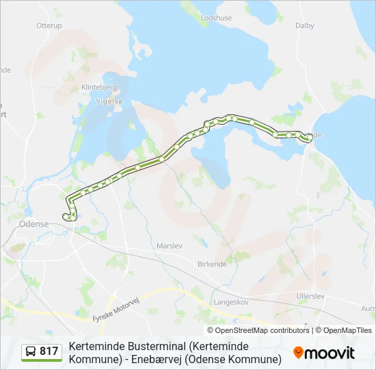 817 Bus Line Map